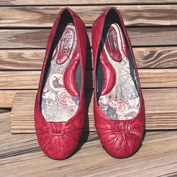 •Born Sz 7 Red Leather Ballet Flats! EUC! - Picture 5 of 15